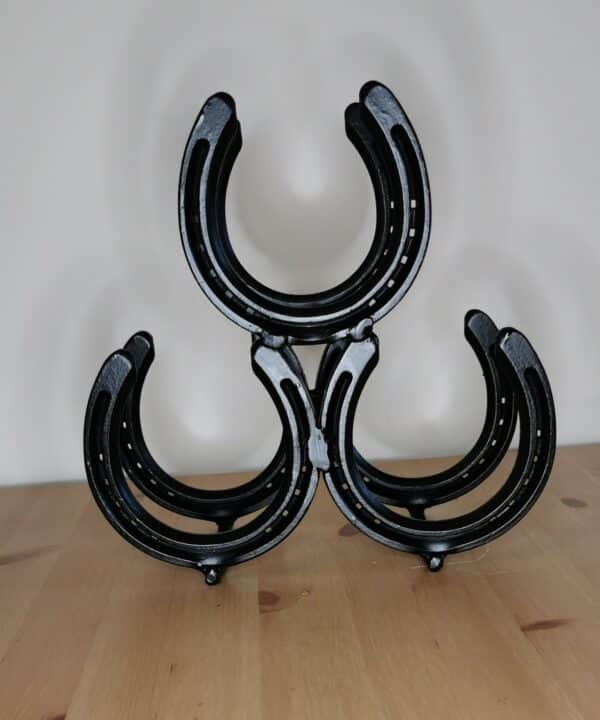 horse shoe wine rack