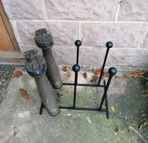 upside down wellington boot holder